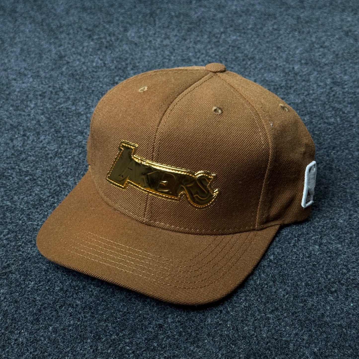 Texas Brown Flat Bill Cap – Metallic Appliqué Edition