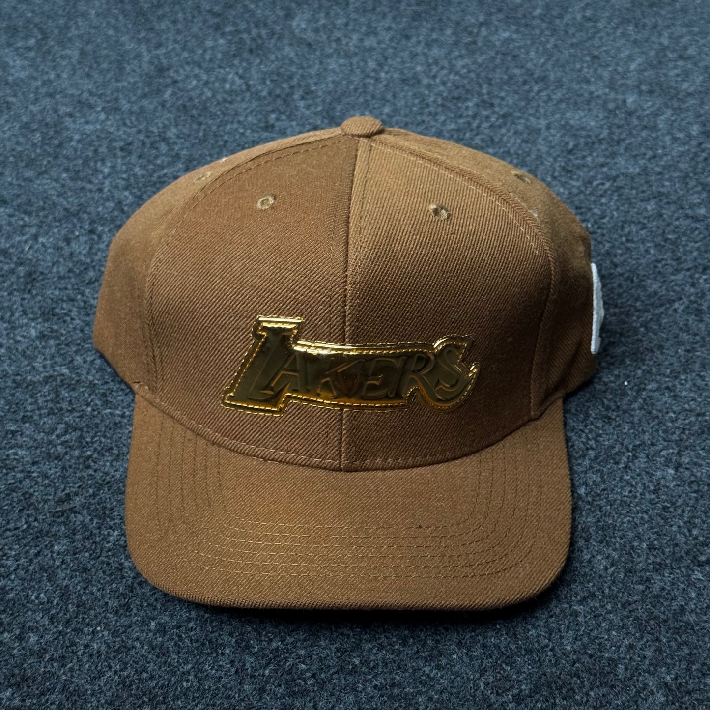 Texas Brown Flat Bill Cap – Metallic Appliqué Edition