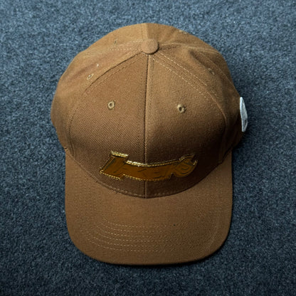 Texas Brown Flat Bill Cap – Metallic Appliqué Edition
