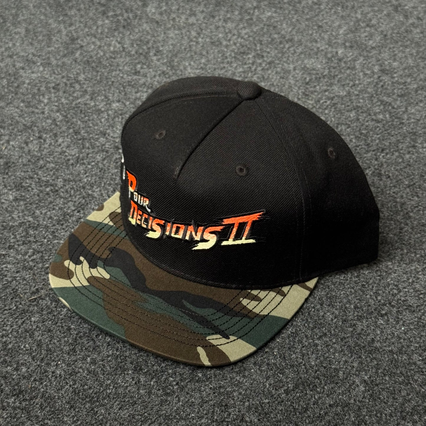 "Pour Decisions II" Snapback  Flat Bill Cap