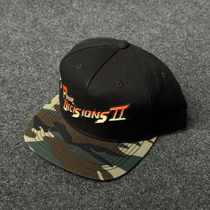 "Pour Decisions II" Snapback  Flat Bill Cap