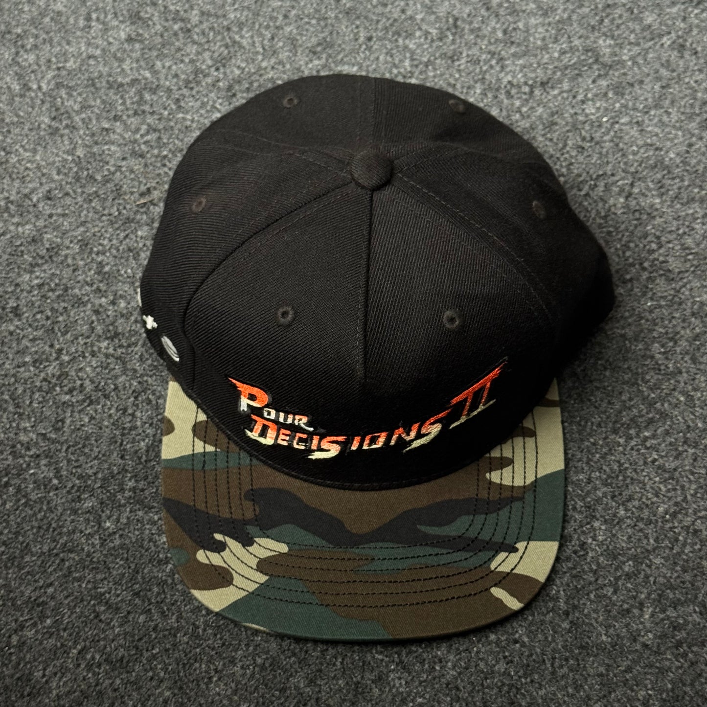 "Pour Decisions II" Snapback  Flat Bill Cap