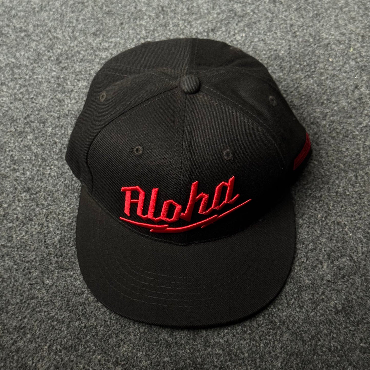 "Aloha-Waukee" Black  Snapback Flat Cap