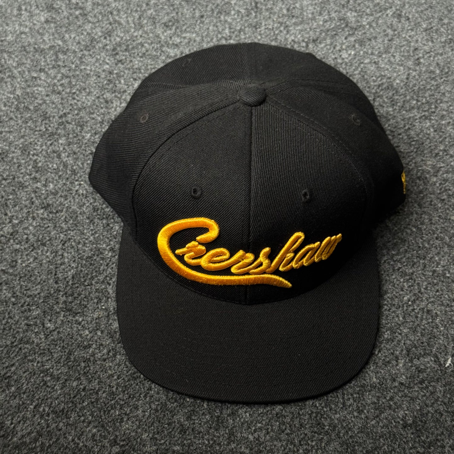 "Crenshaw" Script Snapback Flat Cap
