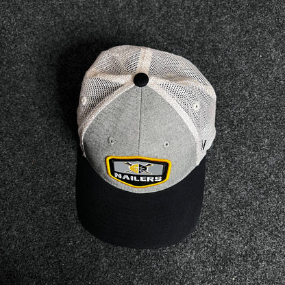 Wheeling Nailers Zephyr Suit Trucker Hat.