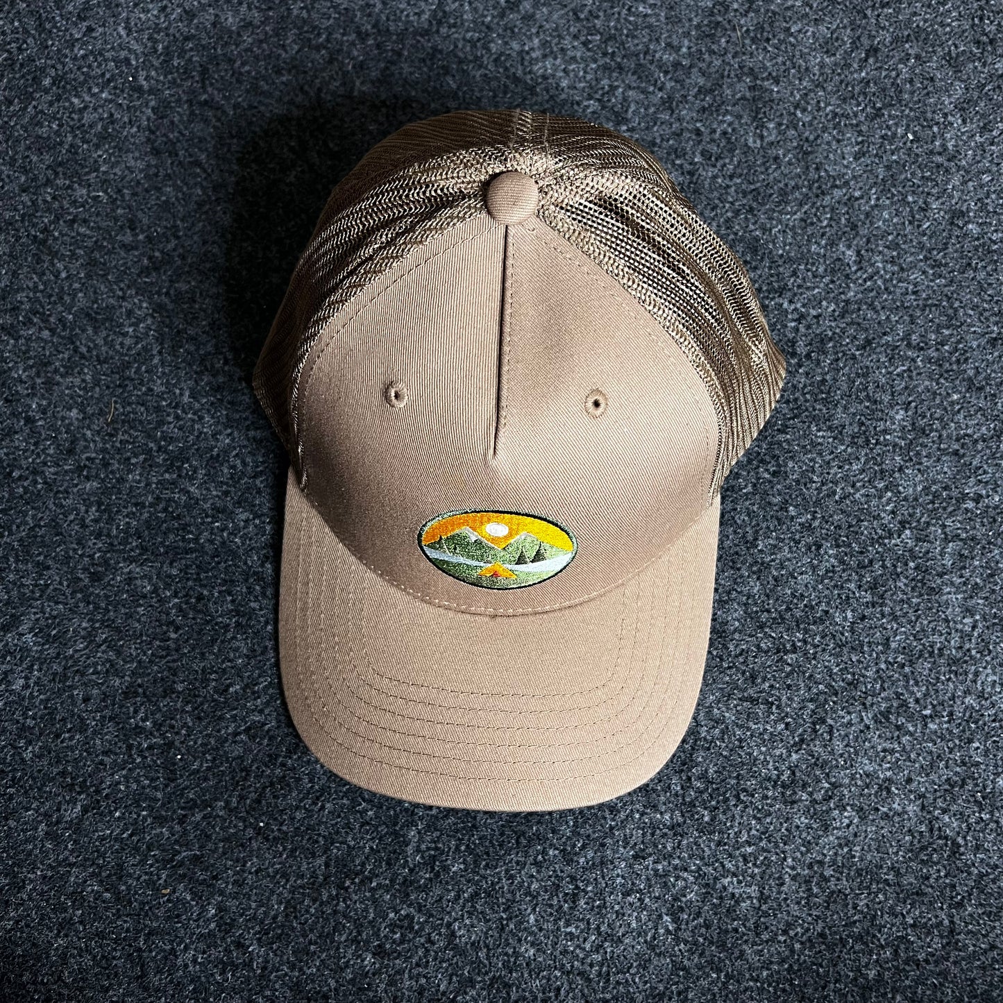 Campout 5 Panel Cord Trucker Cap