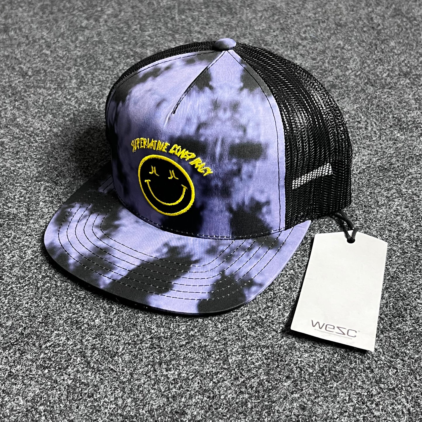 WeSC Happy Skater Mesh Back Hat Trucker Cap .