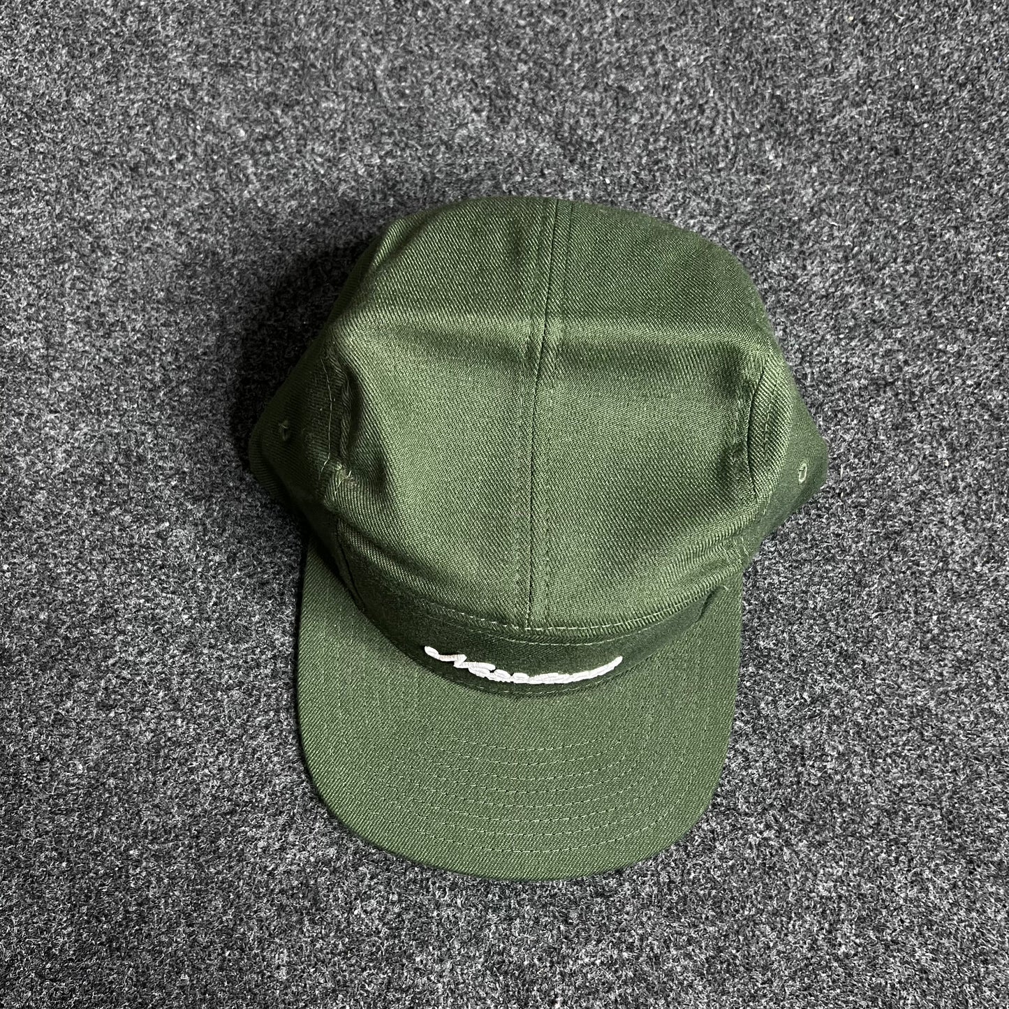 Script Stone Olive 5-panel cap