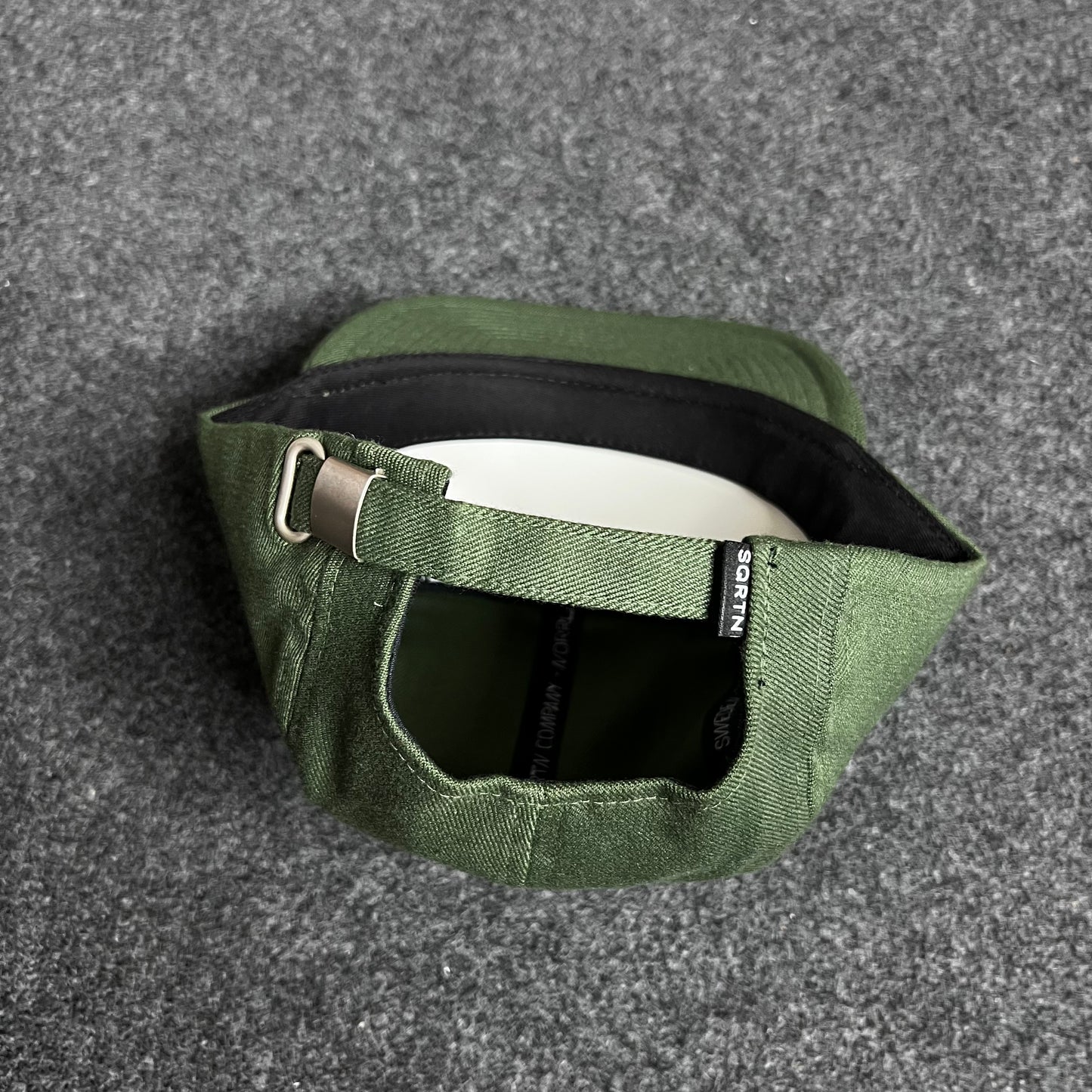 Script Stone Olive 5-panel cap