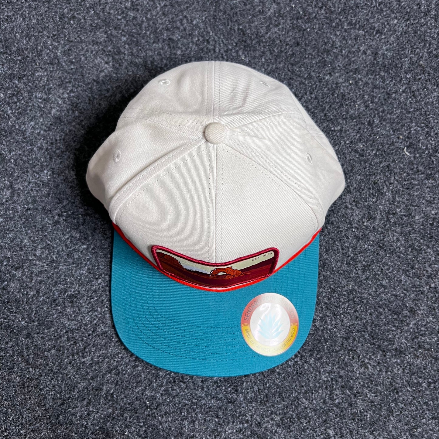 Sendero Provisions Co. Arches National Park Snapback Cap.