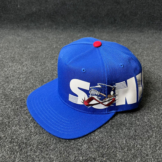 Sonic the Hedgehog flat brim snapback cap