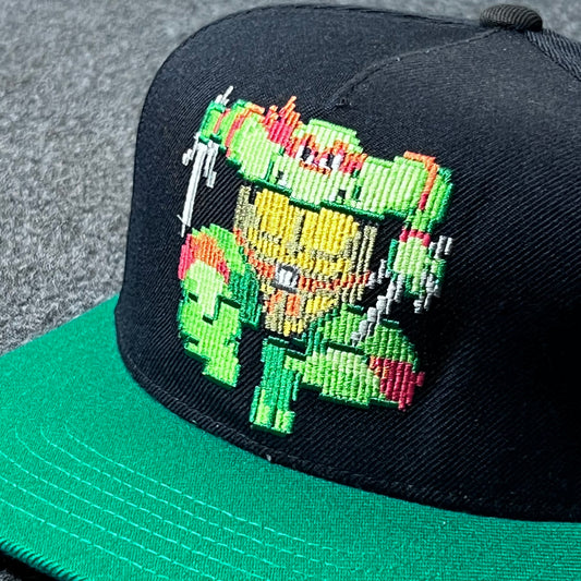 Nickelodeon TMNT  Snapback Hat featuring awesome pixel graphics.