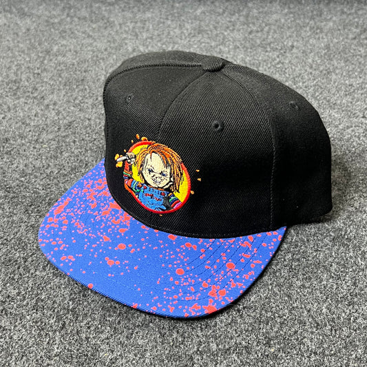 Universal Chucky Baseball Cap Adult Snapback Hat with Flat Brim.