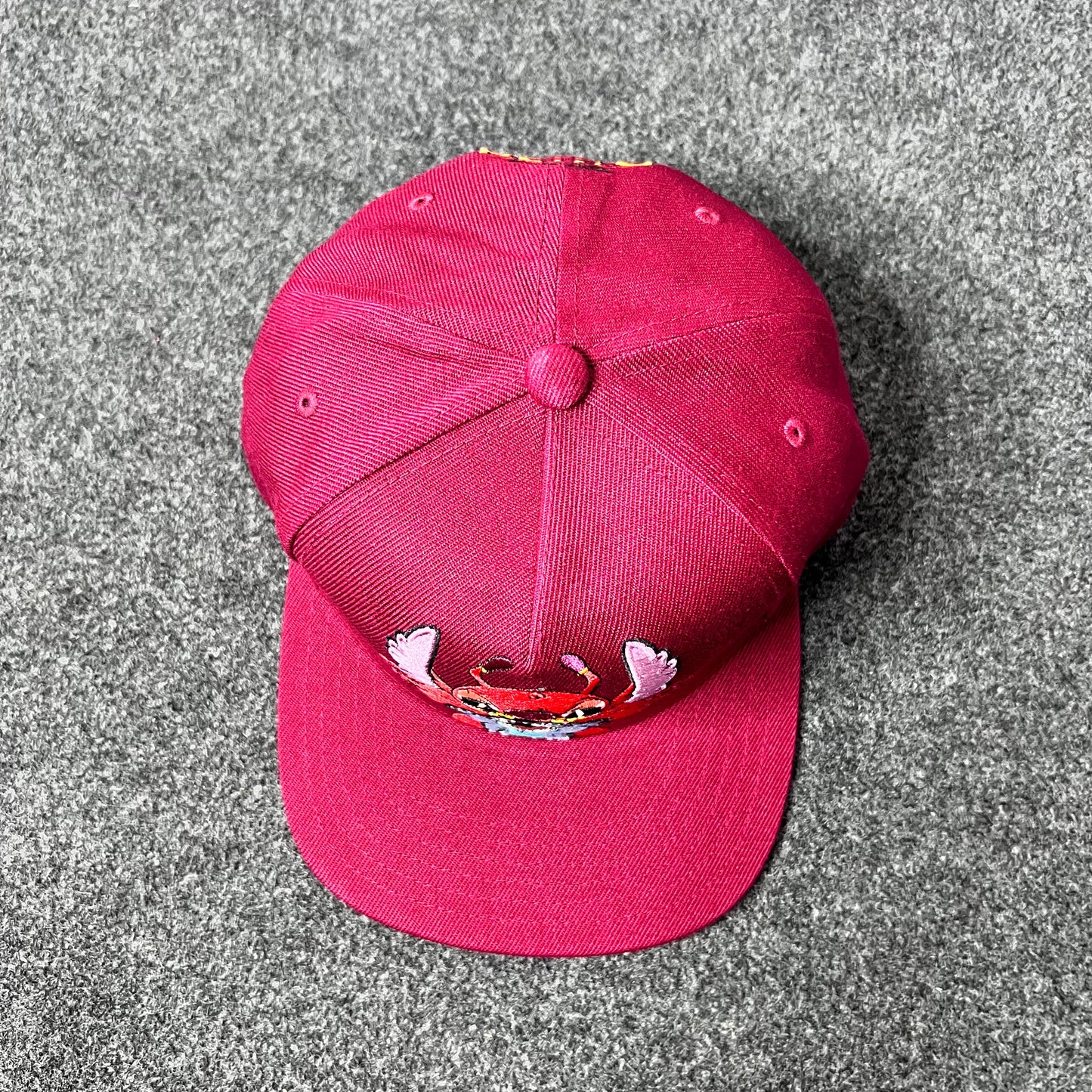 Disney Stitch Flat Brim Snapback Cap.