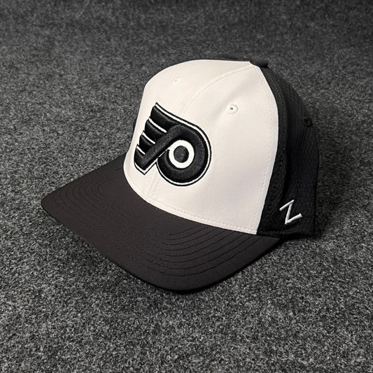 Men's Philadelphia Flyers Mitchell & Ness Black Team Snapback Fitted Hat ( L SIZE )