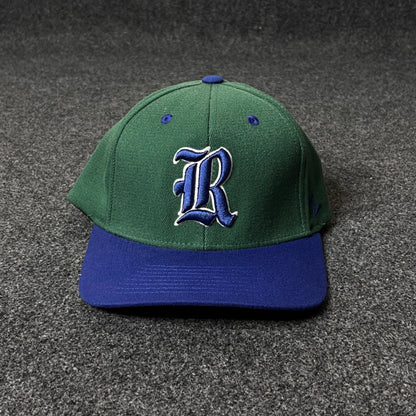 e4Hats Old English R Embroidered Flat Bill  Fitted Cap  (M size )