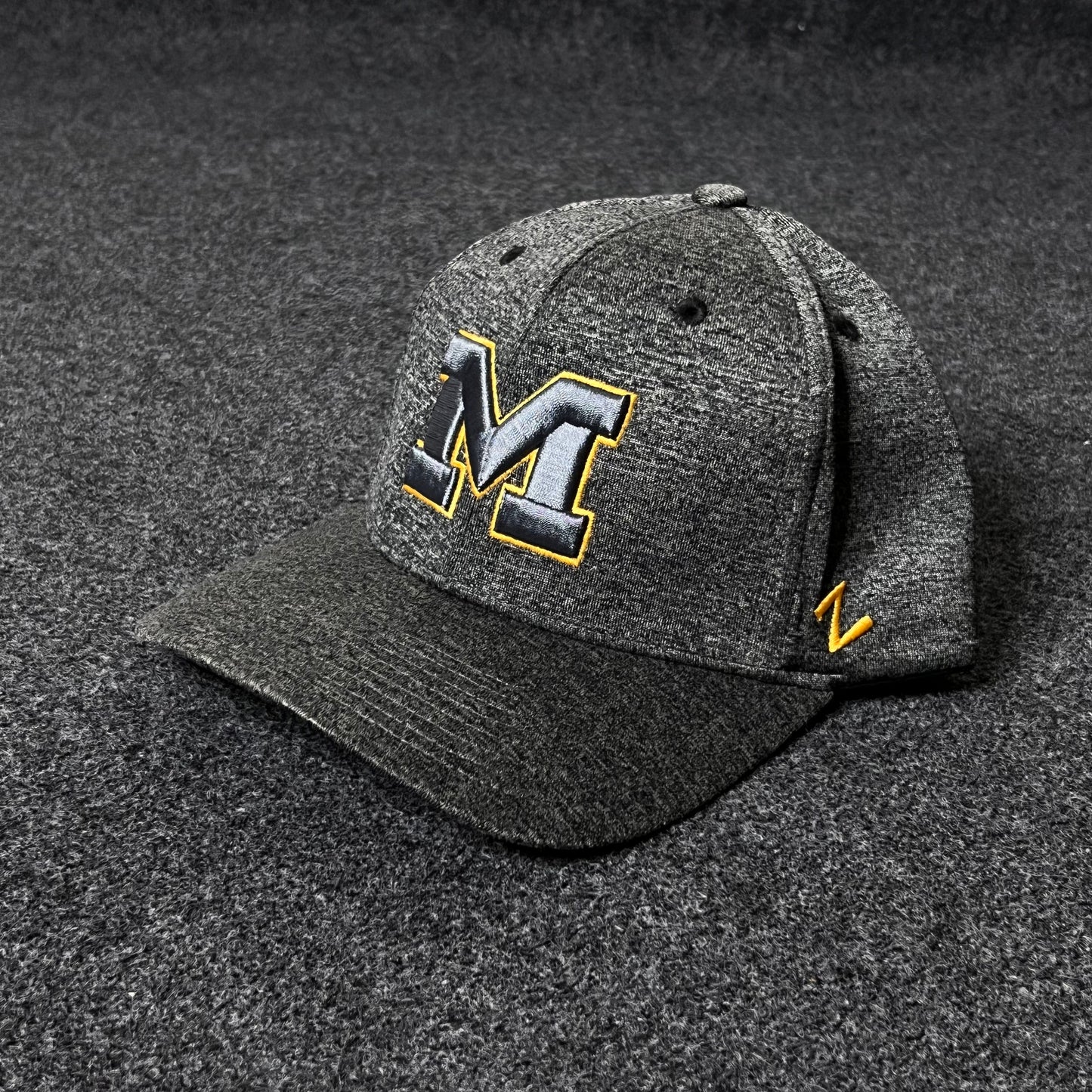 Zephyr Men's Standard NCAA Officially Licensed Hat Somber Fog Fitted Cap  (M size )