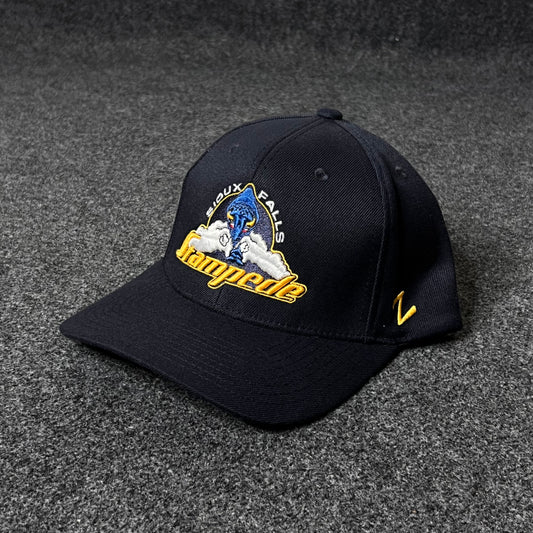 Youth SF Stampede Classic Navy Fitted Hat (M size )