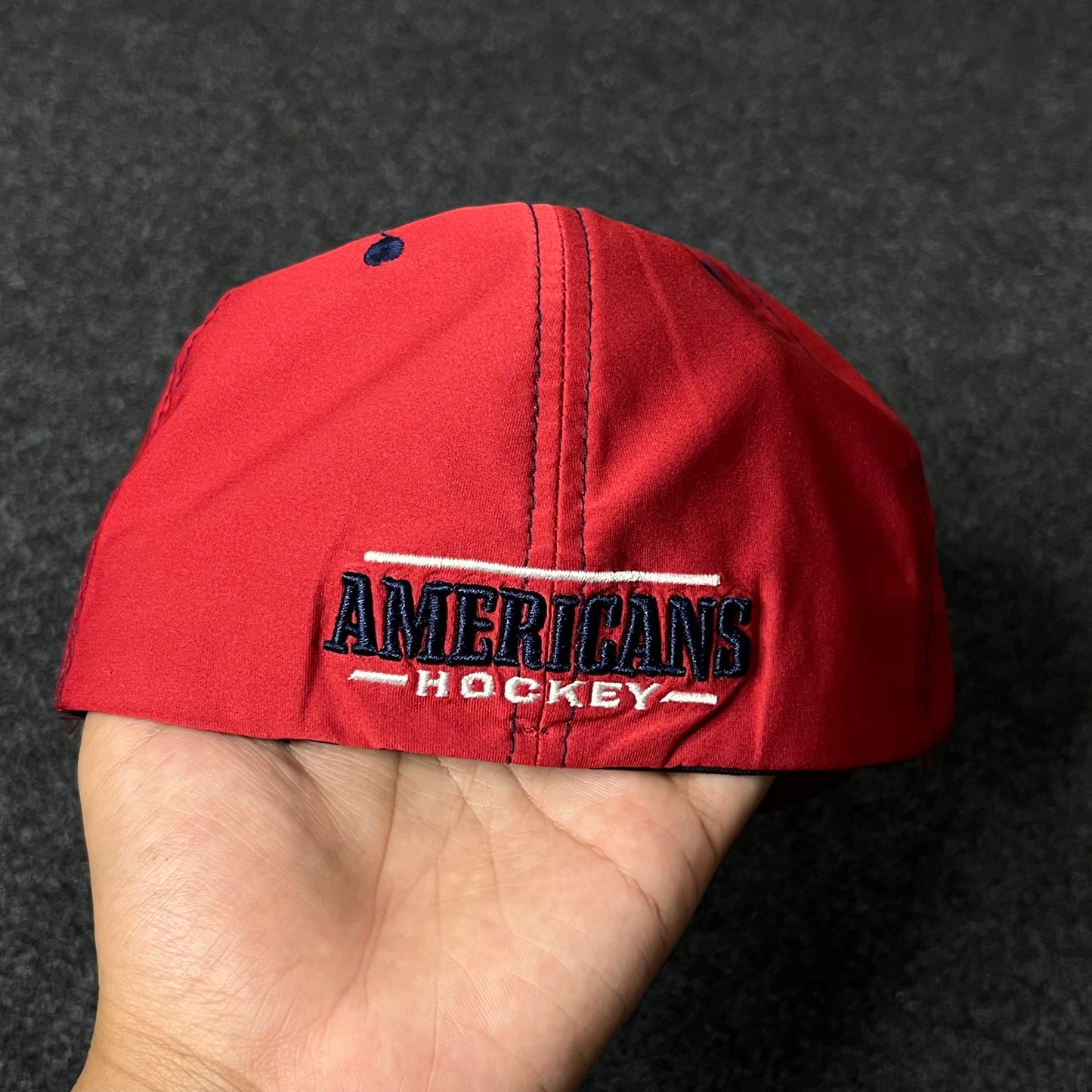 Allen Americans Classic Red Snapback Fitted Cap (M size )