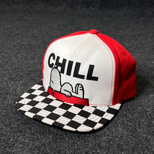 Peanuts Snoopy Chill Checkered Skater Hat.