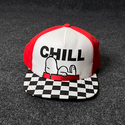 Peanuts Snoopy Chill Checkered Skater Hat.