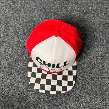 Peanuts Snoopy Chill Checkered Skater Hat.