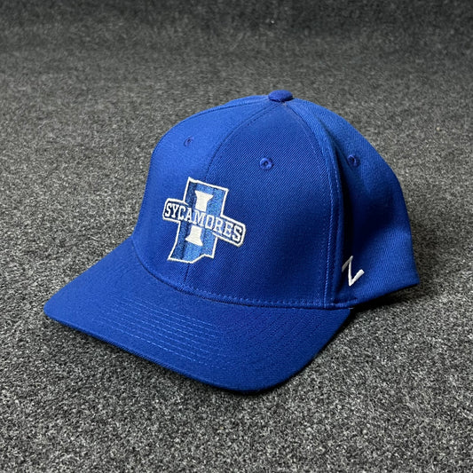 Top of the World Indiana State Sycamores Men's Blue Reflex One-Fit Flex fitted hat ( XL size )