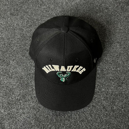 Milwaukee Bucks Black Logo Cap