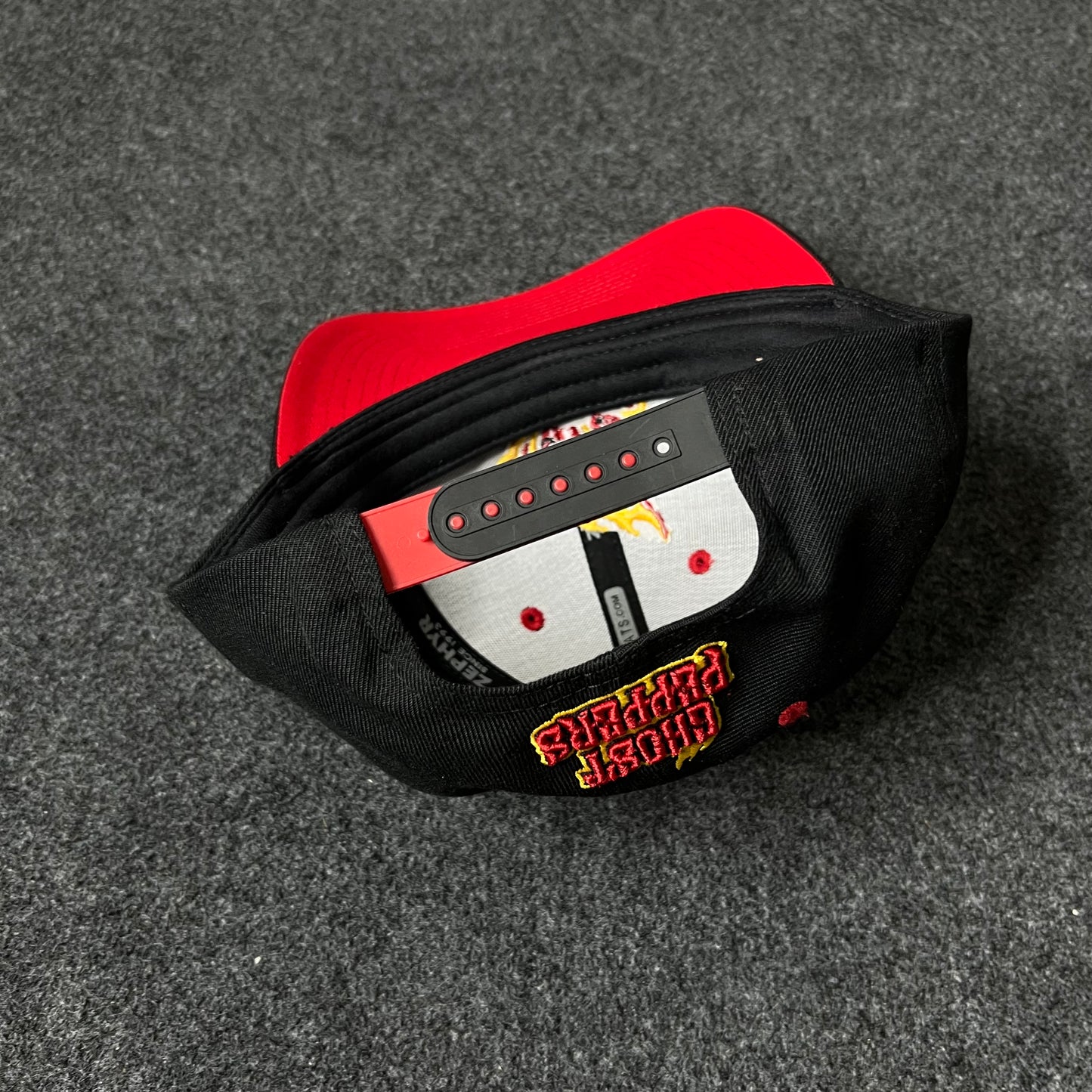 Hot Peppers Black & Red Mascot Cap
