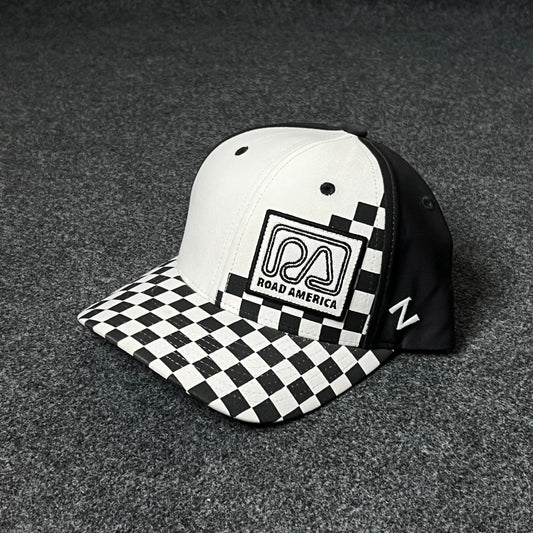 Road America Checkered Racing Cap