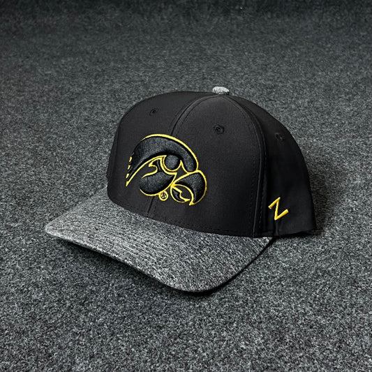 Iowa Hawkeyes Black & Grey Cap