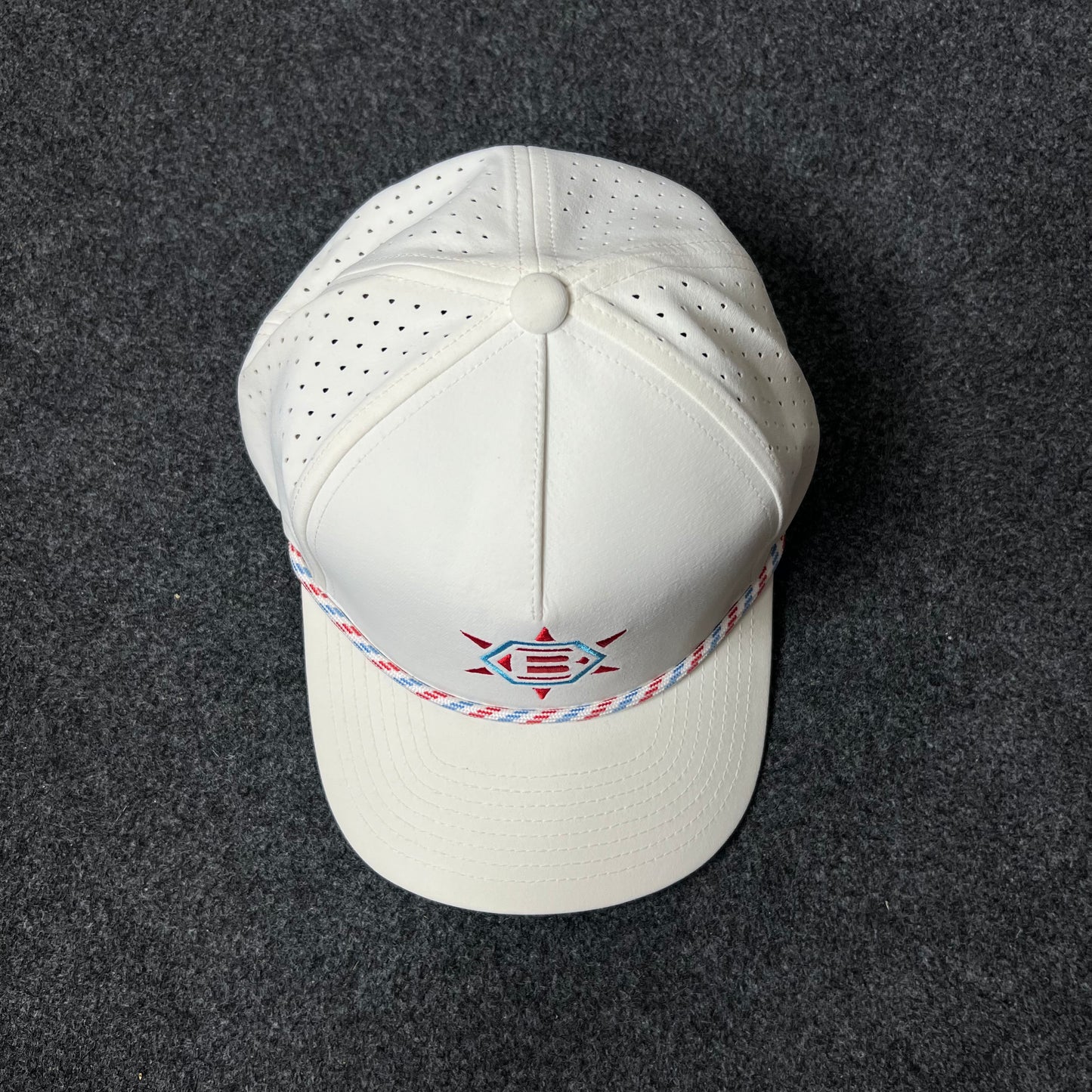 White Compass “B” Rope Cap