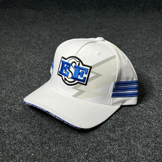 KSE White & Blue Lightning Cap