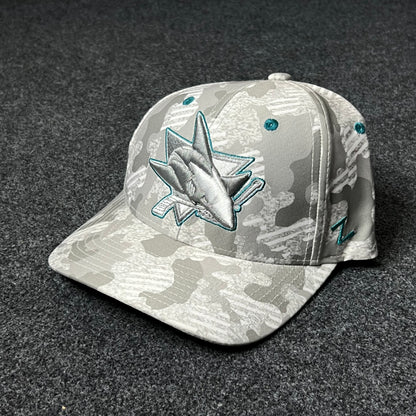 San Jose Sharks Grey Camo Cap