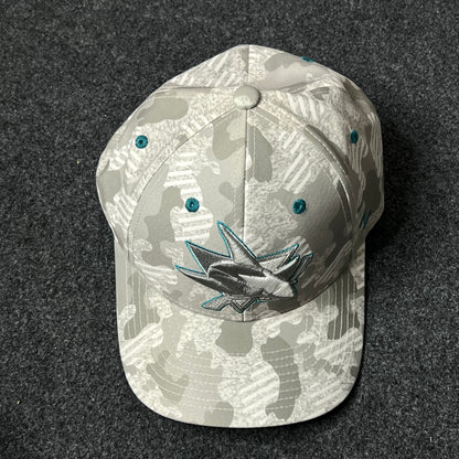 San Jose Sharks Grey Camo Cap