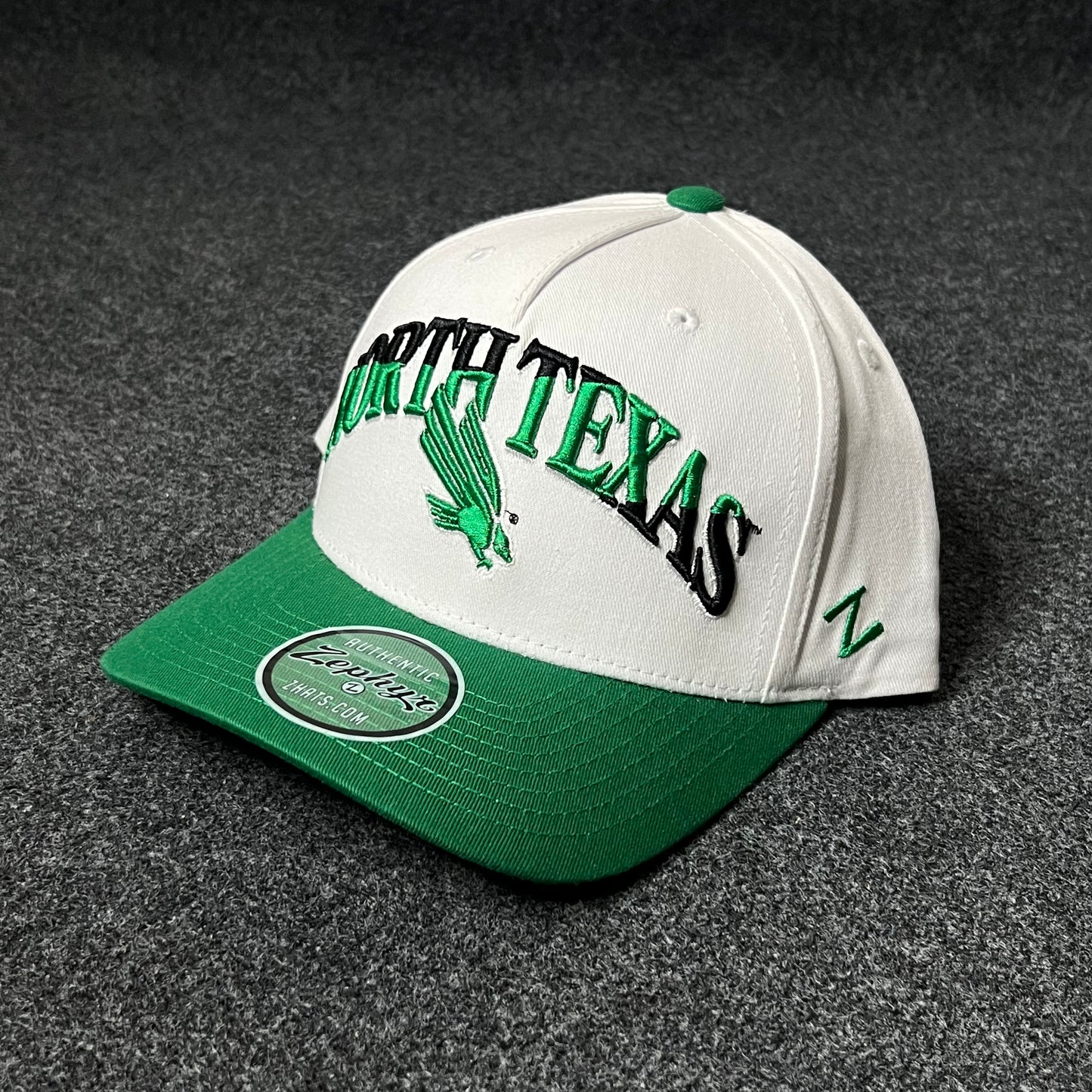 North Texas Mean Green White & Green Cap