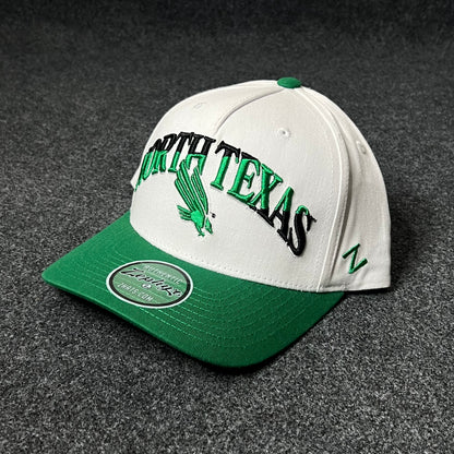 North Texas Mean Green White & Green Cap