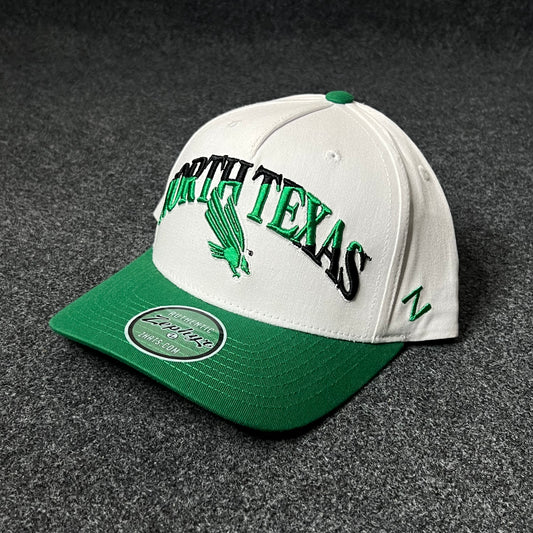 North Texas Mean Green White & Green Cap