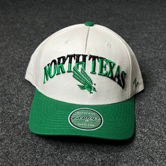 North Texas Mean Green White & Green Cap