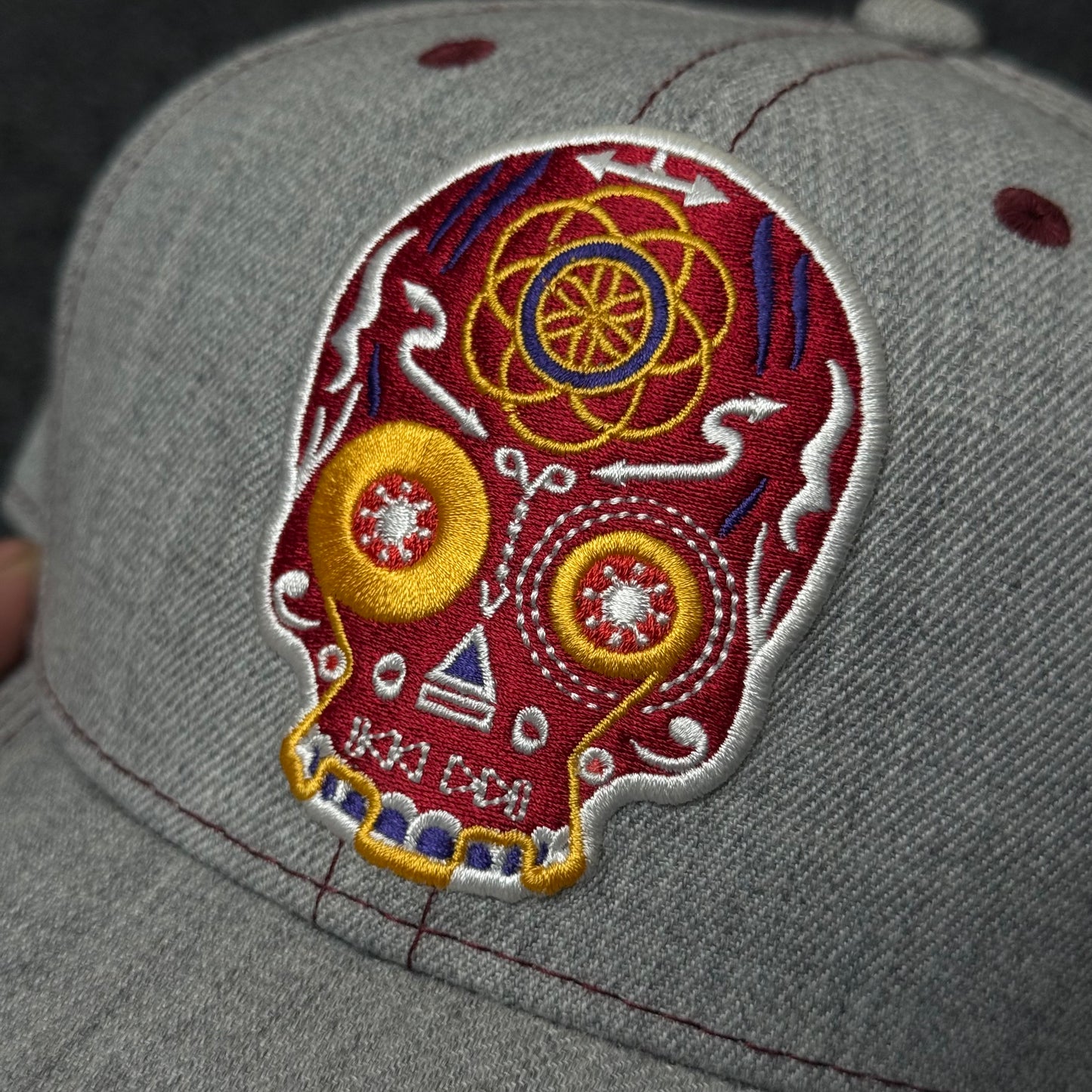 The Geometric Sugar Skull Baseball Cap