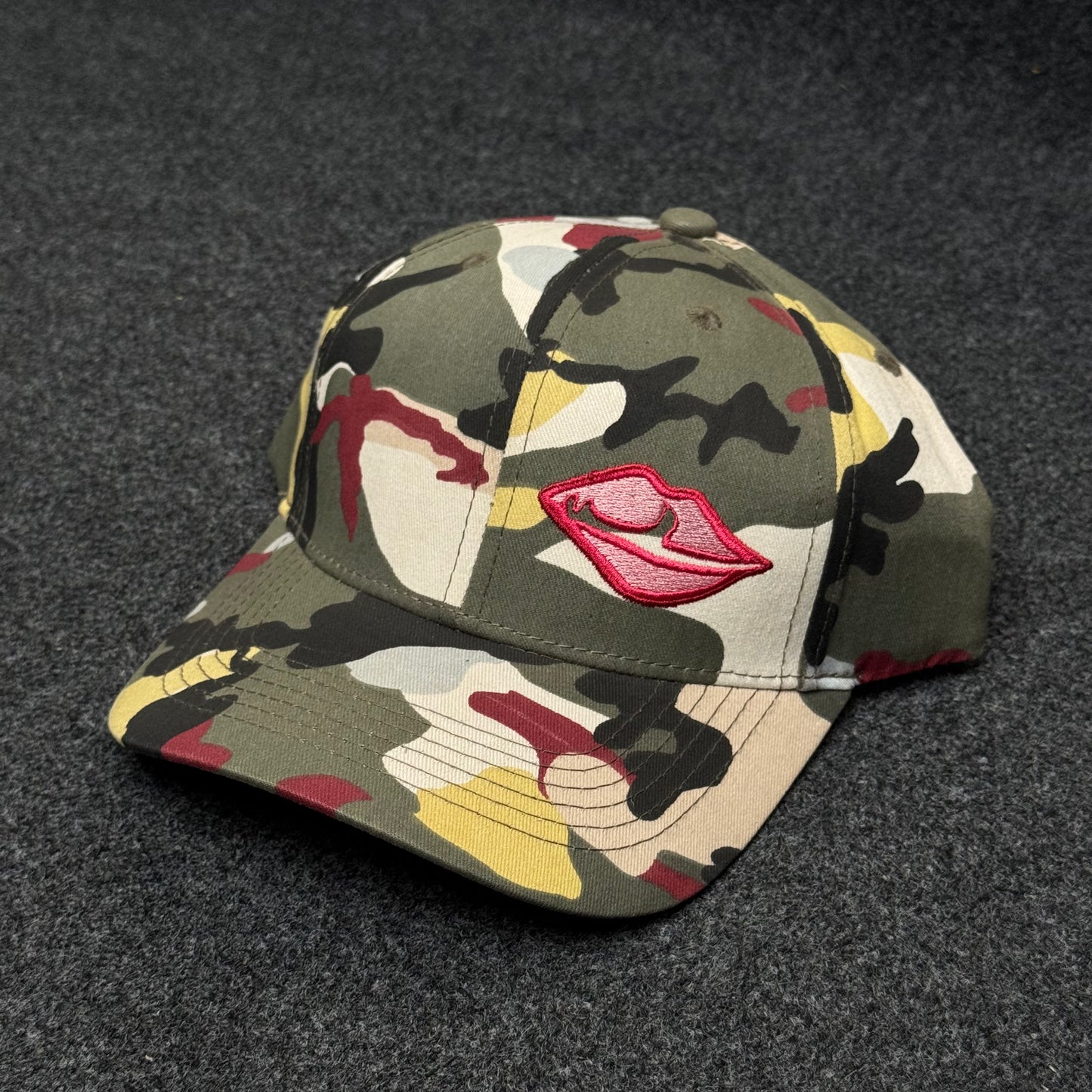 "Tongue and Lips" logo of The Rolling Stones Cap