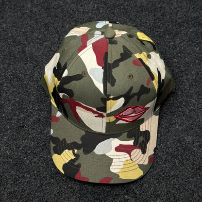 "Tongue and Lips" logo of The Rolling Stones Cap