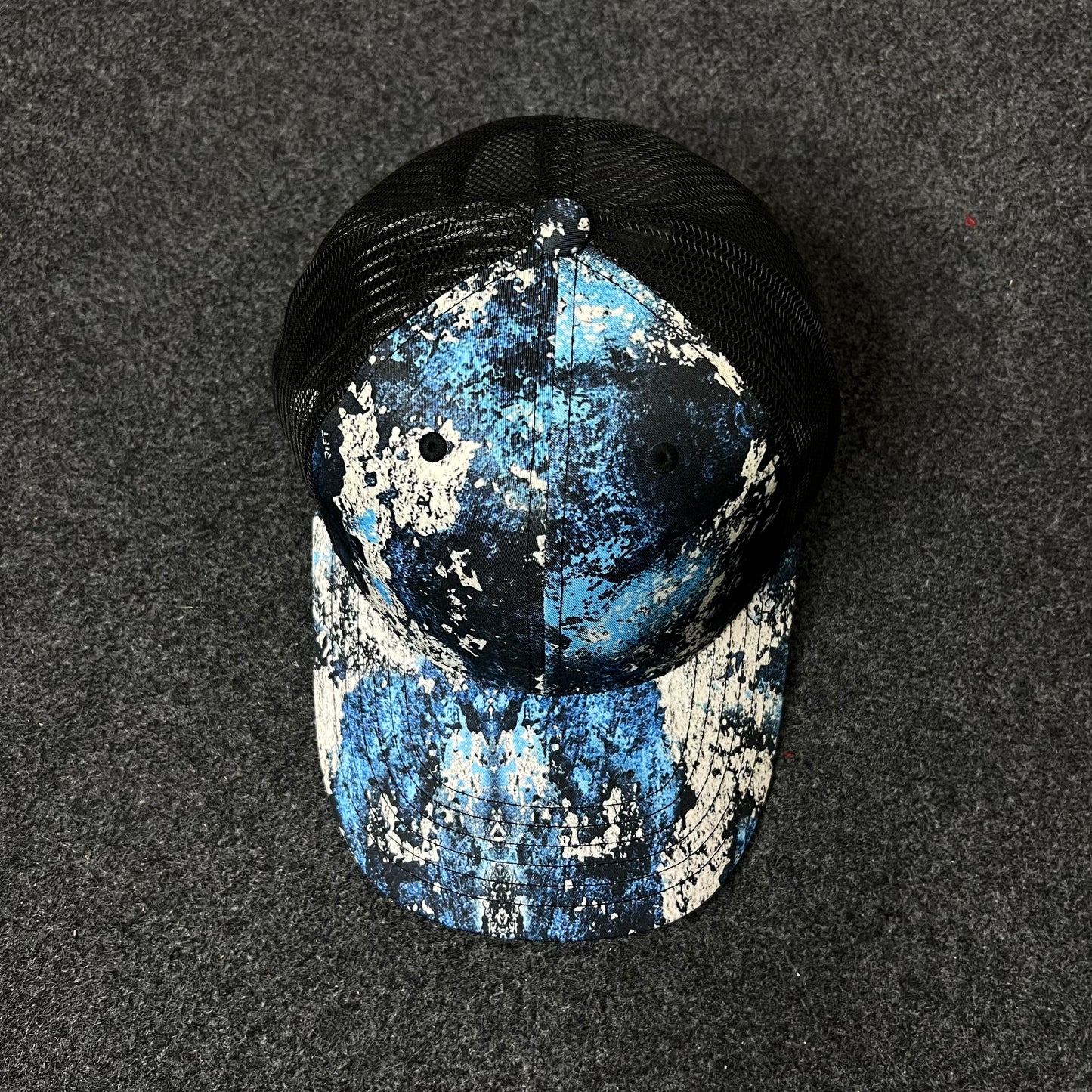Galaxy Splash Trucker Hat – Blue/Black