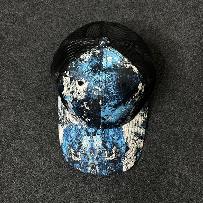 Galaxy Splash Trucker Hat – Blue/Black