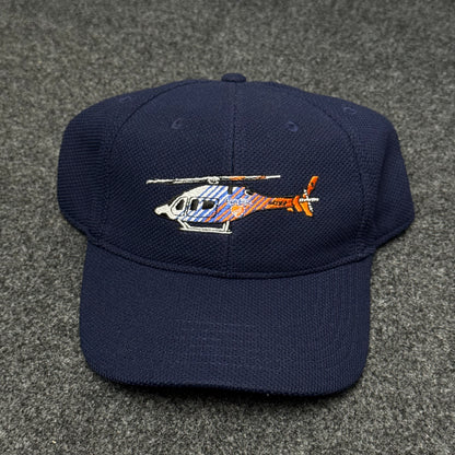 Navy Blue Embroidered Helicopter Emblem Cap