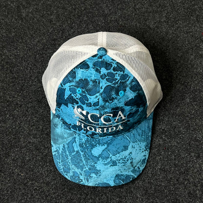 CCA Florida Trucker Hat – Blue Water Camo Mesh Cap