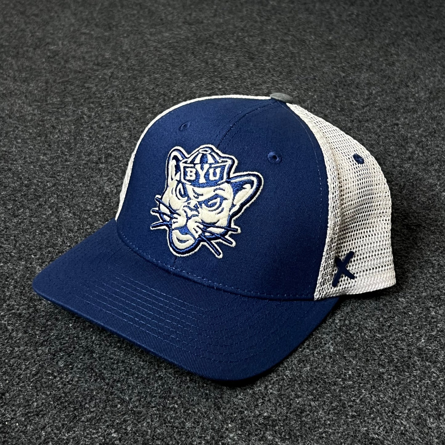 BYU Cougars Trucker Hat – Blue & White Mesh Cap