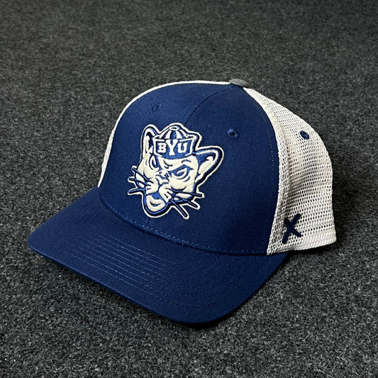 BYU Cougars Trucker Hat – Blue & White Mesh Cap