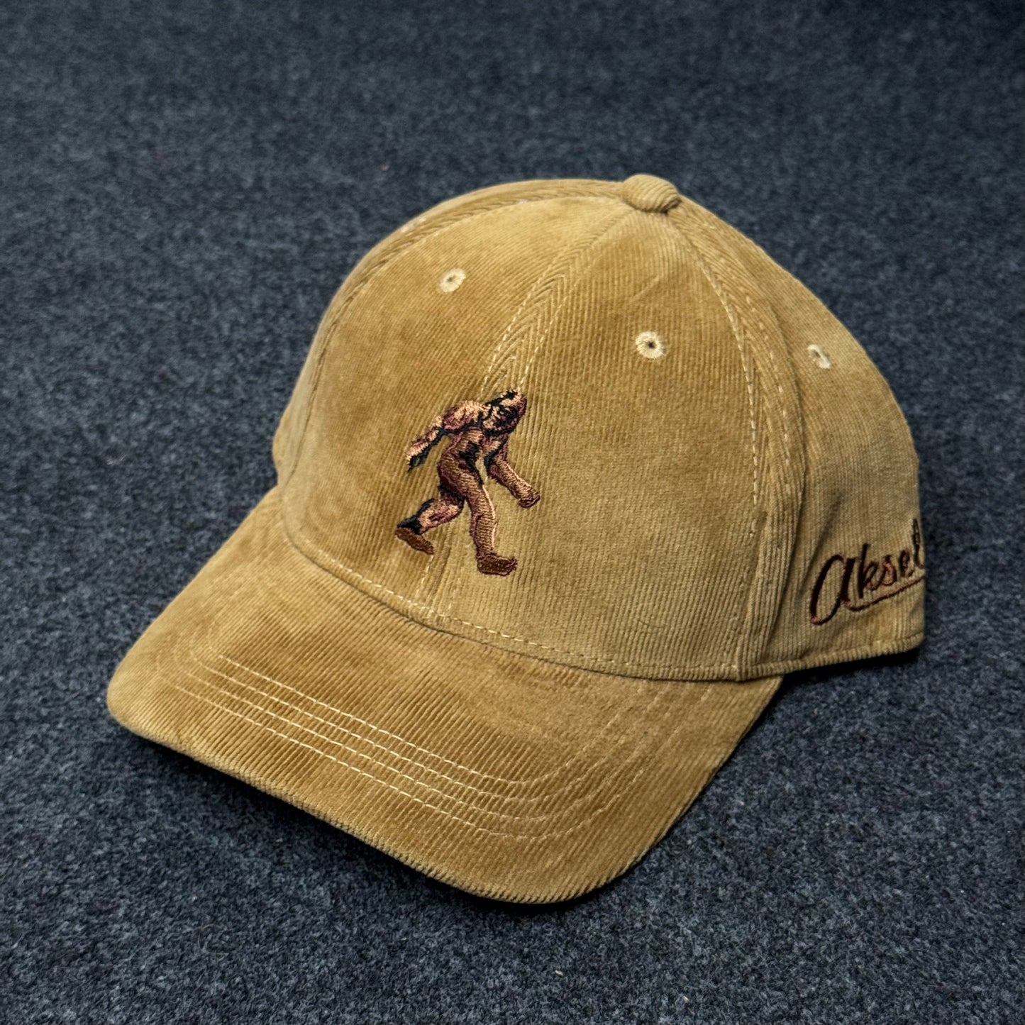 The Tan Corduroy Bigfoot Cap
