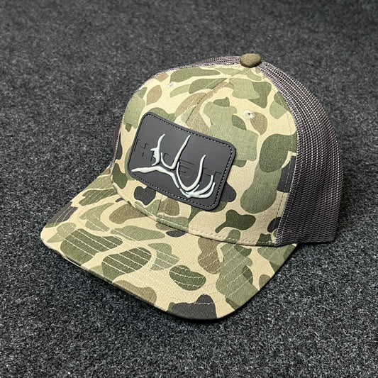 Antler Camo Mesh Back Trucker Hat – Green Camo